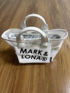 MARK&LONA カートバッグ ホワイト 美品】MARK&LONA カートバッグ トート ポーチ付 マーク&ロナ 白 - メルカリ