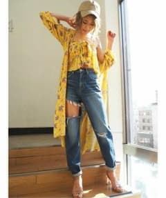 GYDA オリジナルカラーフラワーホルターネックビスチェのサムネイル