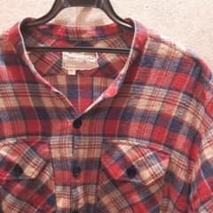 さとさと様専用】GREG LAUREN 赤×紺 チェックシャツ - メルカリ