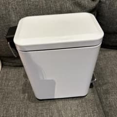 ソフトクローズ四角形ゴミ箱 5L 袋 ズレ防止クリップ付き - メルカリ