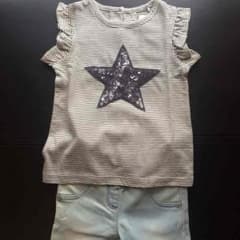 ☆NEXT スパンコールスター フリル袖タンクトップ☆のサムネイル
