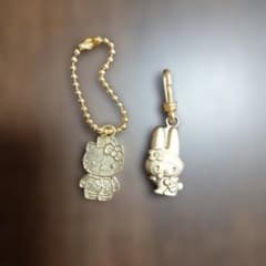 ハローキティストラップ＆マイメロディ ファスナーチャームセット