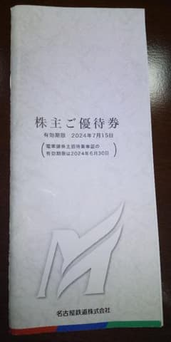 名鉄株主優待券セットのサムネイル