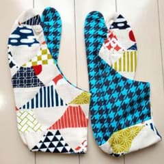柄足袋★23.5cm  4枚コハゼ  未使用品のサムネイル