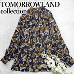 トゥモローランドコレクション デンスフラワープリント ネックギャザー