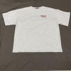 レトロガール バックプリント Tシャツ グレー F ゆるだぼ オーバーサイズ 秋のサムネイル