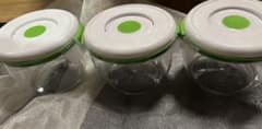 ガラス食品保存容器 3個セット 真空コンテナ タッパ フォーサのサムネイル