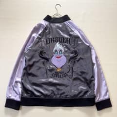 Disneyドナルドダックリバーシブル刺繍サテンスカジャンMディズニー