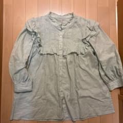 SLOBE IENA コットンリネン フリルブラウス 七分袖のサムネイル