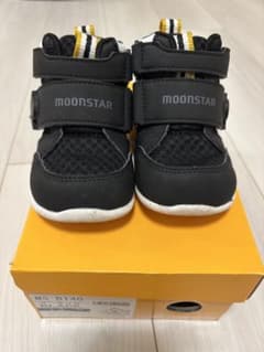 【2足】MOONSTAR ベビーシューズ ブラック13.5 ネイビー14.0のサムネイル