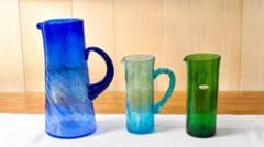 琉球ガラスの水差し（ピッチャー） 3点セット 琉球ガラスの水差し（ピッチャー） 3点セット - メルカリ
