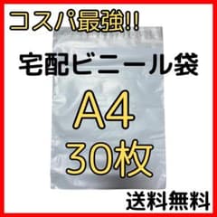 30枚⭐️A4薄手宅配ビニール袋宅配袋郵送袋梱包資材梱包袋防水0509