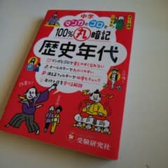 中学 100%丸暗記 歴史年代 マンガとゴロでのサムネイル