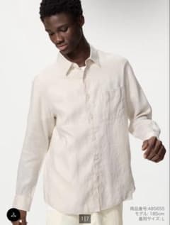 UNIQLO プレミアムリネンシャツのサムネイル