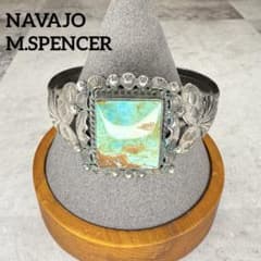 NAVAJO M.SPENCER ナバホ vintage ターコイズバングル - メルカリ