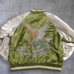 アメカジ　鷹✕荒波刺繍　スカジャンのサムネイル