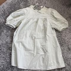LAGUA GEM 半袖シャツ ライトグリーン バックリボン付きのサムネイル