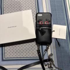 iROMEKI ブラック iPhoneSEケース 目デザインのサムネイル