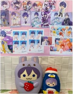 すとぷり ななもり。 グッズセット 缶バッジ カード ぬいぐるみのサムネイル