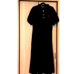 ★新品★【U.S. POLO ASSN.】ポロ衿カットソーワンピース（LL）のサムネイル