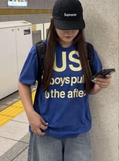 nugu ロゴTシャツ ブルーのサムネイル