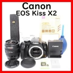 Canon Kiss X2☆一眼レフカメラ☆初心者セット☆使用感の少ない美品 