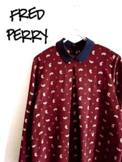 D222274 FRED PERRY 総柄ロングスリーブシャツ - メルカリ