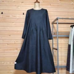 大島紬　ピンタックワンピースM 　着物リメイク 大島紬リメイク ピンタックワンピース - メルカリ