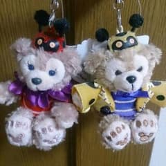ダッフィ&シェリーメイ  ぬいぐるみキーホルダー①のサムネイル