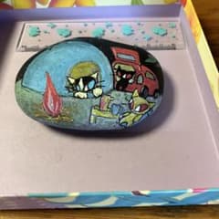 きいちゃんの石ころアート（キャンプ）のサムネイル