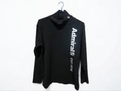 【超美品】アドミラルゴルフ　メンズ モックネックシャツ ブラック Mのサムネイル