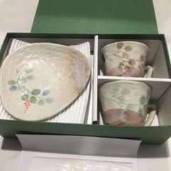 京子☆様専用❣️陶彩 美濃焼 白雲はぎ ペア碗皿 コーヒーカップ&ソーサーのサムネイル