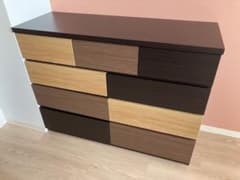 【送料込】ニトリ　 ローチェスト　幅120cm　モダンデザイン 送料込】ニトリ ローチェスト 幅120cm モダンデザイン - メルカリ