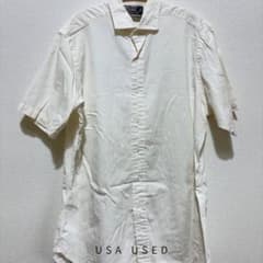 ラルフローレン 白半袖シャツ 刺繍ロゴ Ｌ相当のサムネイル