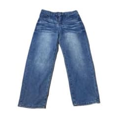 デニムパンツ ワイドシルエット ウォッシュ加工　size28のサムネイル