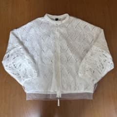 美品 アウラアイラ AULA AILA チュールレースブルゾン サイズ0 - メルカリ