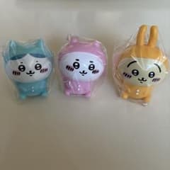 ちいかわ、ハチワレ、うさぎ パジャマパーティーミニフィギュア 3体セット 新品のサムネイル