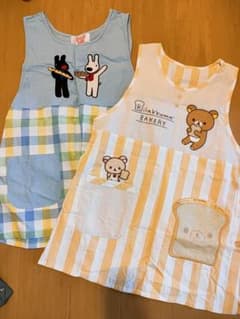 キャラクターエプロン　2点セットのサムネイル