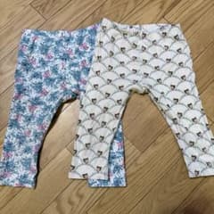 ポール&ジョー　ユニクロ　レギンス　110 7分丈　ポルジョー　スパッツ　2枚のサムネイル