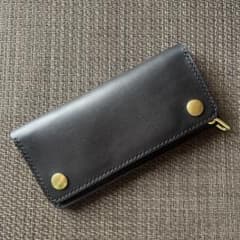 特価】ホースハイド ロングトラッカーウォレット 茶芯 ブラス - メルカリ