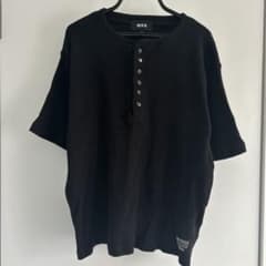 MSG ヘンリーネック ワッフル Tシャツ ブラックのサムネイル