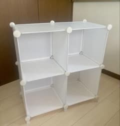 SIMPDIY 組立式 ワイヤー収納ラック 整理棚 衣類収納ボックス 白
