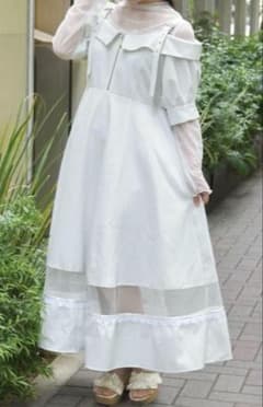 【かふ様専用】axes femme オフショル風ストライプワンピースのサムネイル
