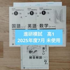 高1 2025年度7月 進研模試 ベネッセ総合学力テスト 未使用 解答
