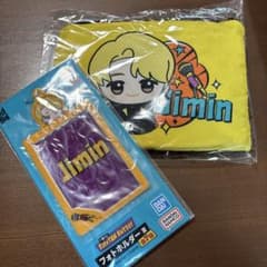 TinyTAN Butter 지민 Jimin 치비 구루미 파우치 포토 홀더