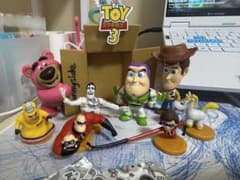 トイストーリー3 ミニフィギュア 8体セット ロッソ（イチゴ熊）レア 当時物のサムネイル