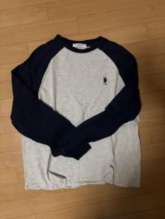 POLO ASSN 長袖Tシャツ グレー/ネイビーのサムネイル