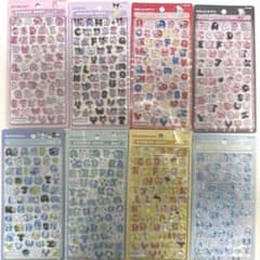 【正規品】新作　サンリオ ボンボンドロップシール　文字 8枚　コンプリートのサムネイル