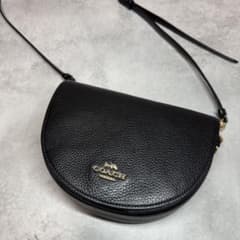 美品 コーチ ショルダーバッグ クロスボディ C1432 斜め掛け ハーフ