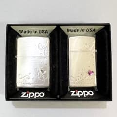 Zippo ジッポ ペア 幸運 四葉のクローバー オイルライター A - メルカリ